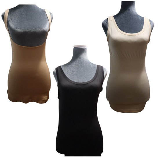 SPANX Other - Shapewares Nude & Black Sz L Yummie by Heather Thomson & SPANX Bodycon Pack of 3